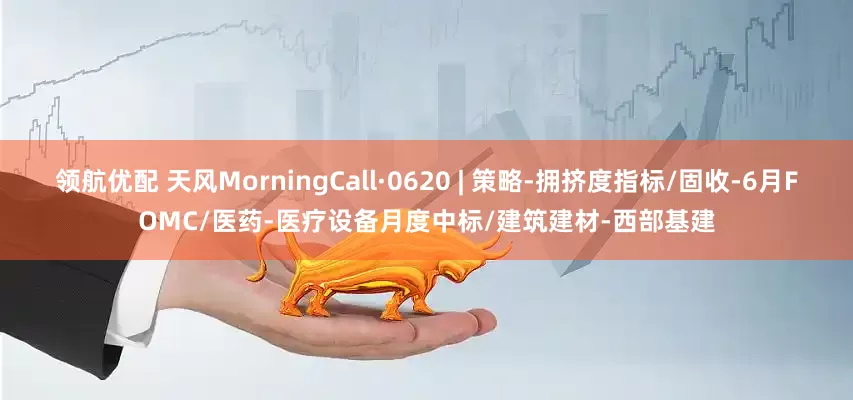 领航优配 天风MorningCall·0620 | 策略-拥挤度指标/固收-6月FOMC/医药-医疗设备月度中标/建筑建材-西部基建