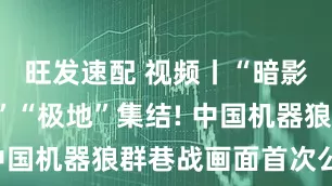 旺发速配 视频丨“暗影”“浴血”“极地”集结! 中国机器狼群巷战画面首次公开